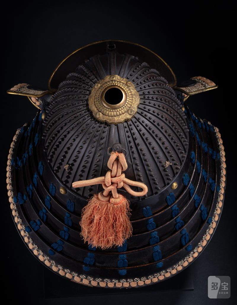 A helmet with raised rivets (hoshi-bachi) and a face mask (mempo), signed Myochin no ki Munetomo, Japan, Edo period, 18th century - 图5